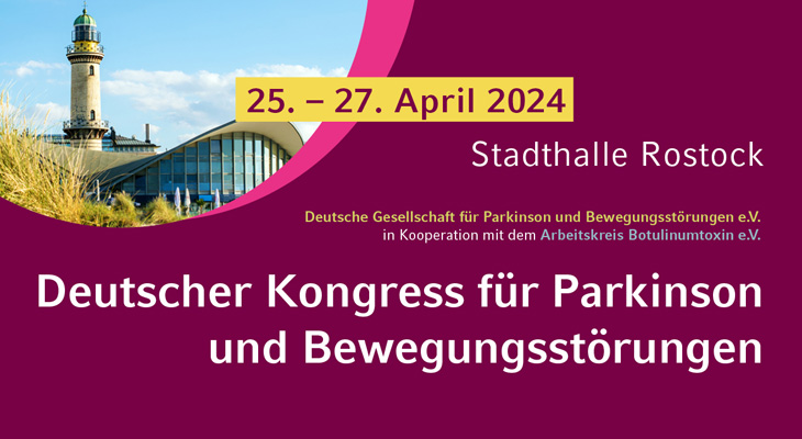 Deutscher Kongress für Parkinson und Bewegungsstörungen: 25.-27. April in Rostock